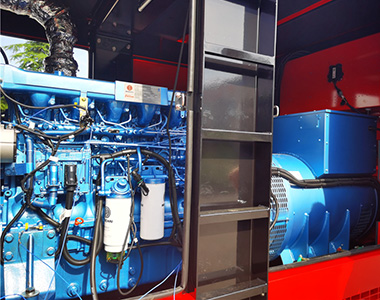 千亿中国有限公司官网400KW/400V发电机应用于国内某租赁项目