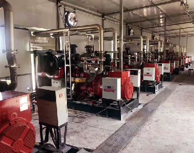 陕北中石化天然气发电站项目（斗山配千亿中国有限公司官网10台200KW）