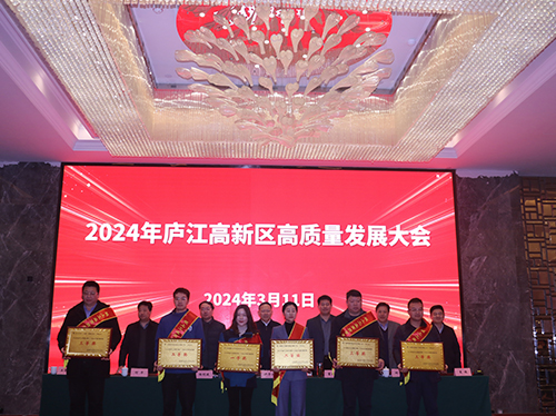【喜报】千亿中国有限公司官网电气荣获2023年庐江高新区企业高质量发展一等奖！
